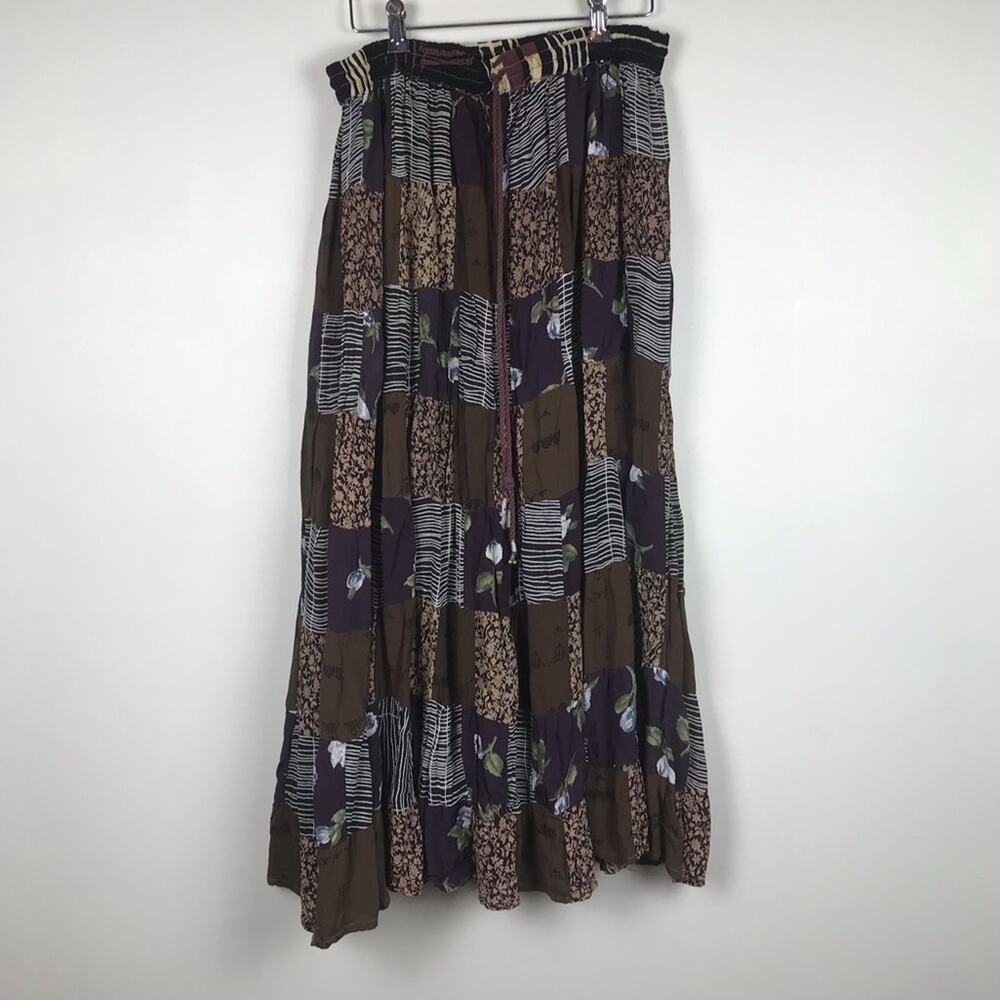 Vintage boho 24karat long skirt‎ free size - Picture 2 of 10